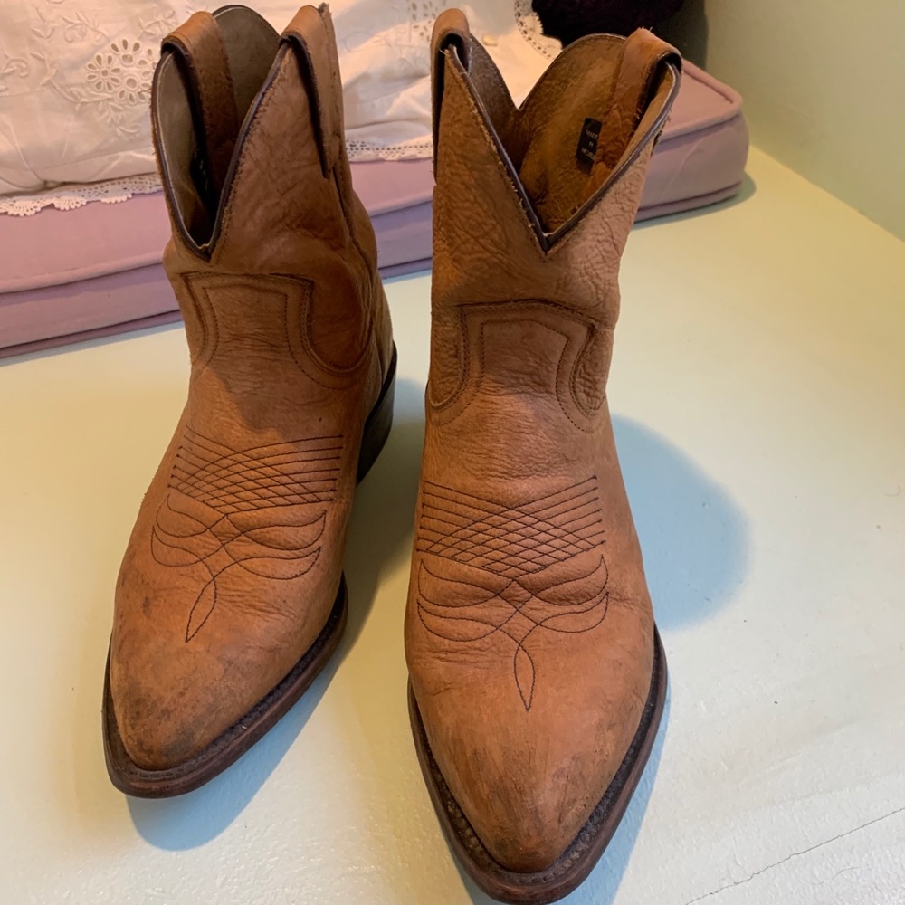 Frye Ankle Cowboy Boots
